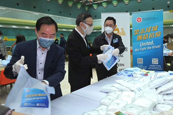 350萬份防疫包料提早完成