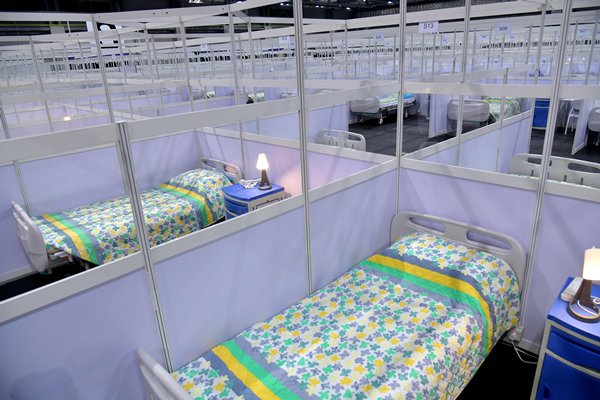 亞博館治療設施明起轉為備用狀態