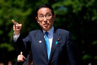 日本的岸田希望在上議院民意調查中為首相職位打上烙印