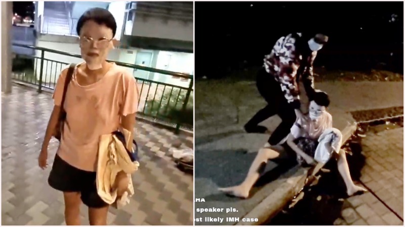 戴面具的女人去邁克爾邁爾斯直播新加坡夫婦(視頻)
