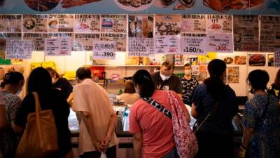 香港禁止在一年一度的食品博覽會上吃東西