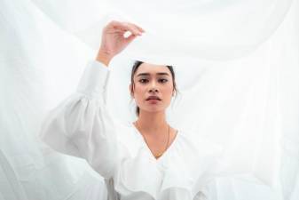 在右邊的音符上