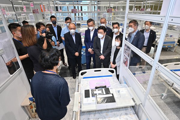 孫玉菡視察啟德檢疫中心