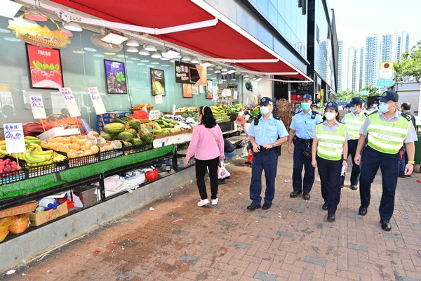 持續嚴厲打擊店鋪阻街