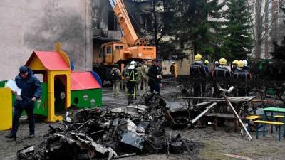 烏克蘭內政部長直升機在基輔地區墜毀身亡