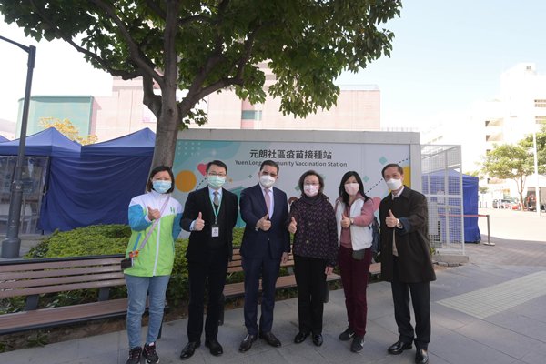 楊和北印視察社區疫苗接種站