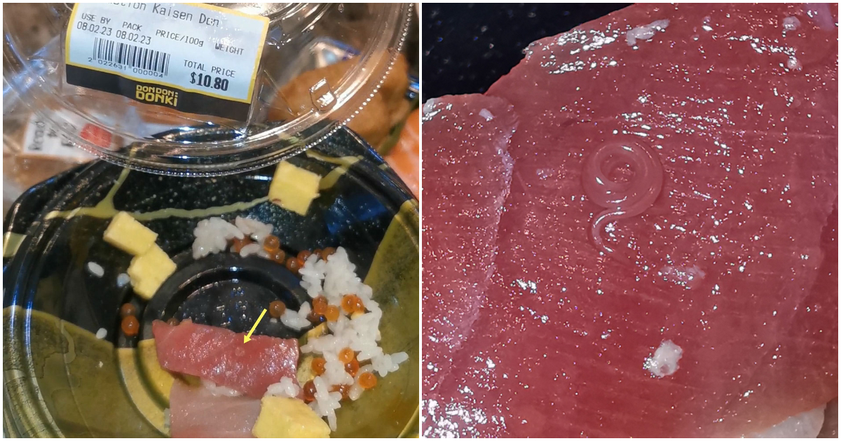涉及“高”風險：新加坡食品局在-don-don-donki-飯碗中發現“蠕動”寄生蟲