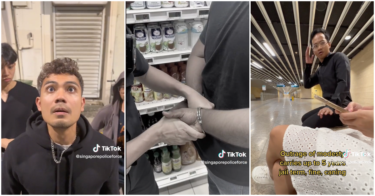 另一個(星期三)的一天，另一個來自新加坡警察部隊的愚蠢的-tiktok-視頻