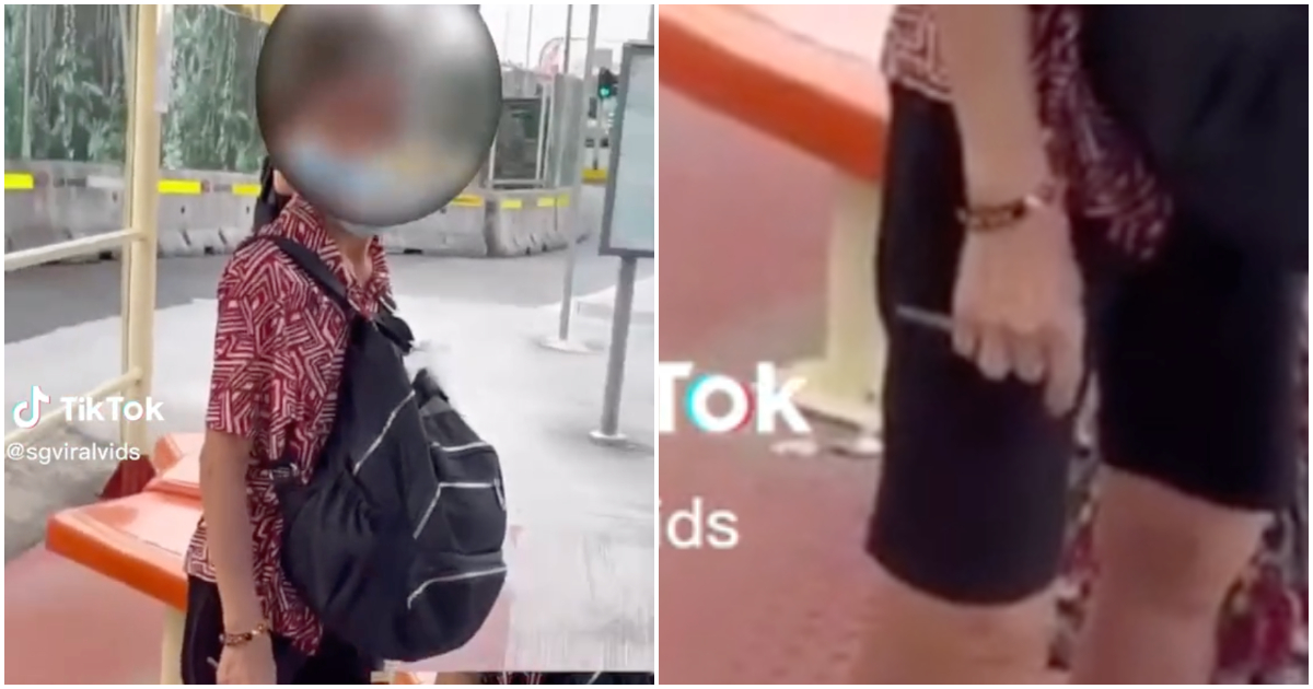 據稱，一名女子在宏茂橋用剪刀“指控”兩名女孩(視頻)