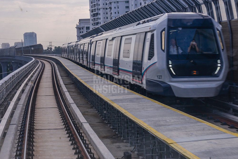 rapid-rail表示低氣壓導致kajang-mrt中斷