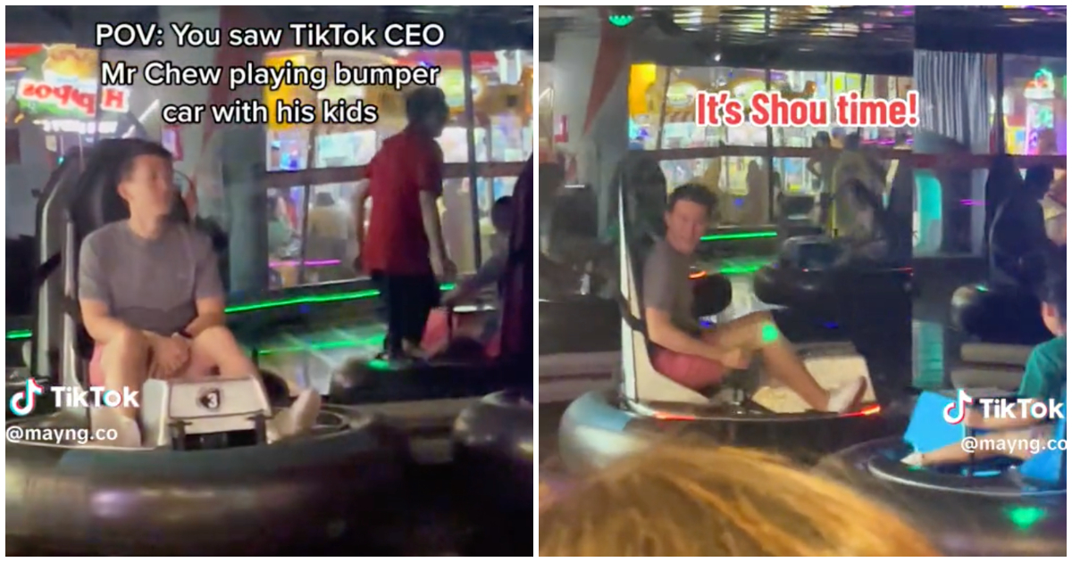 從大會到嘉年華：tiktok-首席執行官周壽子發現在怡豐城享受碰碰車(視頻)