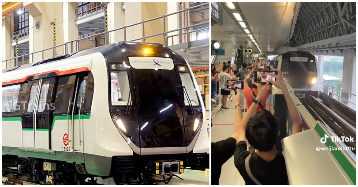 都在船上！-新加坡火車愛好者歡迎東西線上的新捷運列車