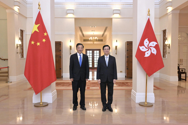 行政長官與中共中央宣傳部副部長會面