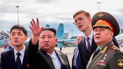 north-korea’s-kim-jong-un-wraps-up-visit-to-russia,-leaves-by-train