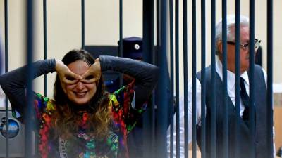 russian-artist-who-staged-anti-war-protest-in-supermarket-jailed-for-seven-years