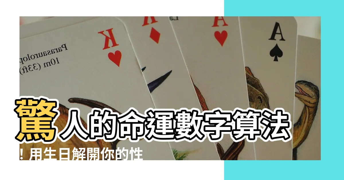 【命運數字算法】驚人的命運數字算法！用生日解開你的性格密碼！