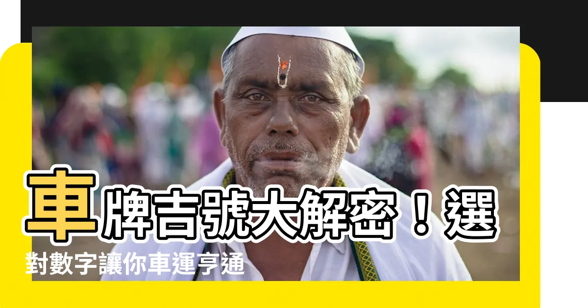 【車牌吉號】車牌吉號大解密！選對數字讓你車運亨通