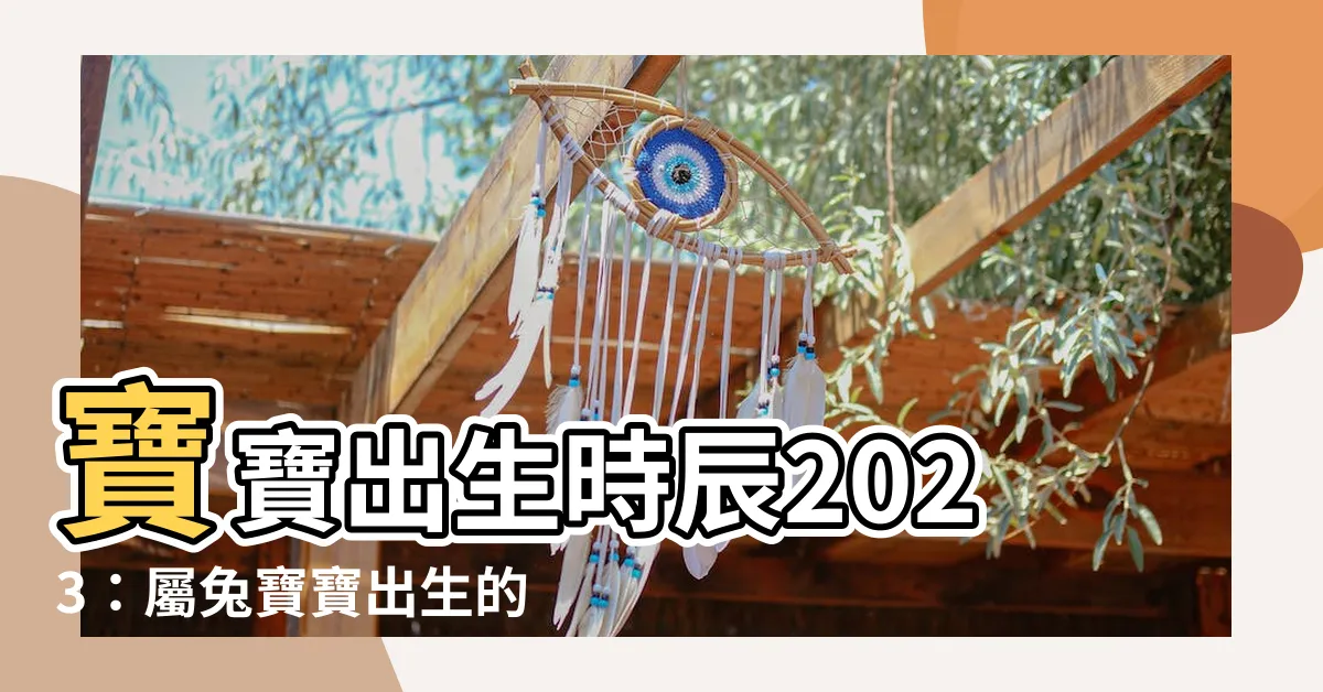 【寶寶出生時辰2023】寶寶出生時辰2023：屬兔寶寶出生的最佳時辰大公開！