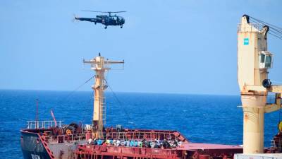 india-recaptures-ship-mv-ruen-from-somali-pirates,-rescues-crew