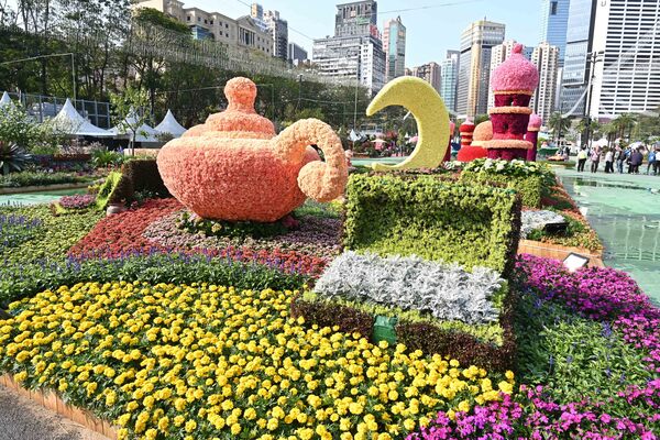 維園下周派發花展花卉