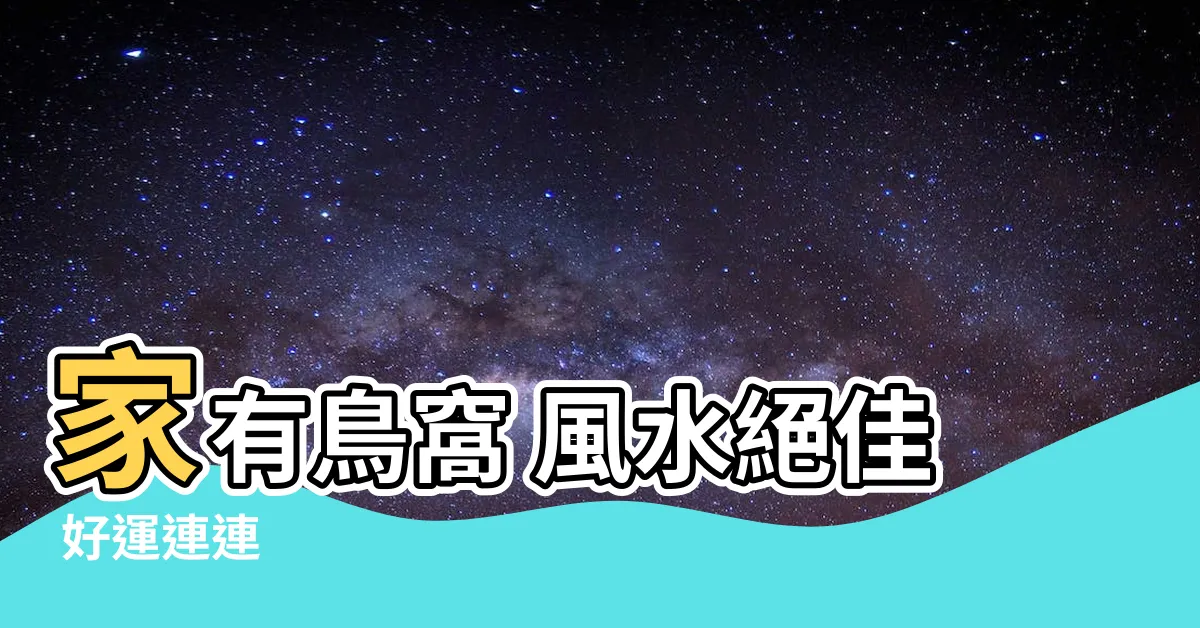 【家有鳥窩】家有鳥窩 風水絕佳 好運連連