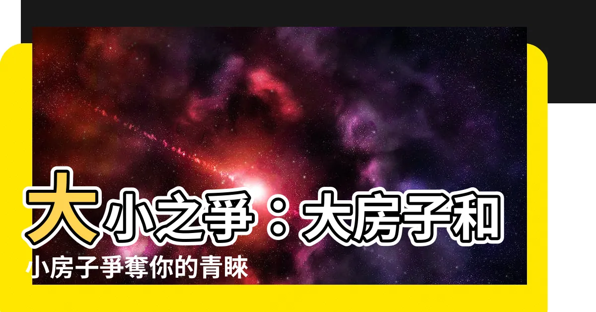 【大房子小房子】大小之爭：大房子和小房子爭奪你的青睞
