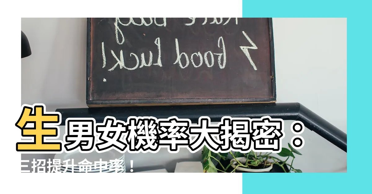 【生男女機率】生男女機率大揭密：三招提升命中率！