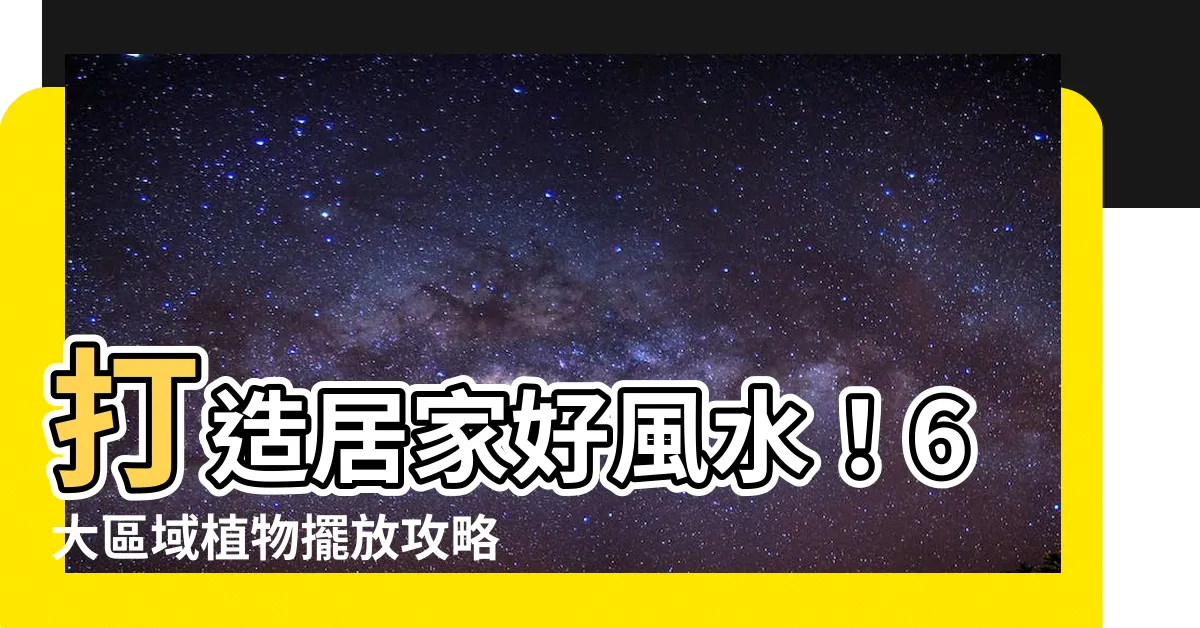 【居家植物風水】打造居家好風水！6大區域植物擺放攻略，招財桃花一次搞定