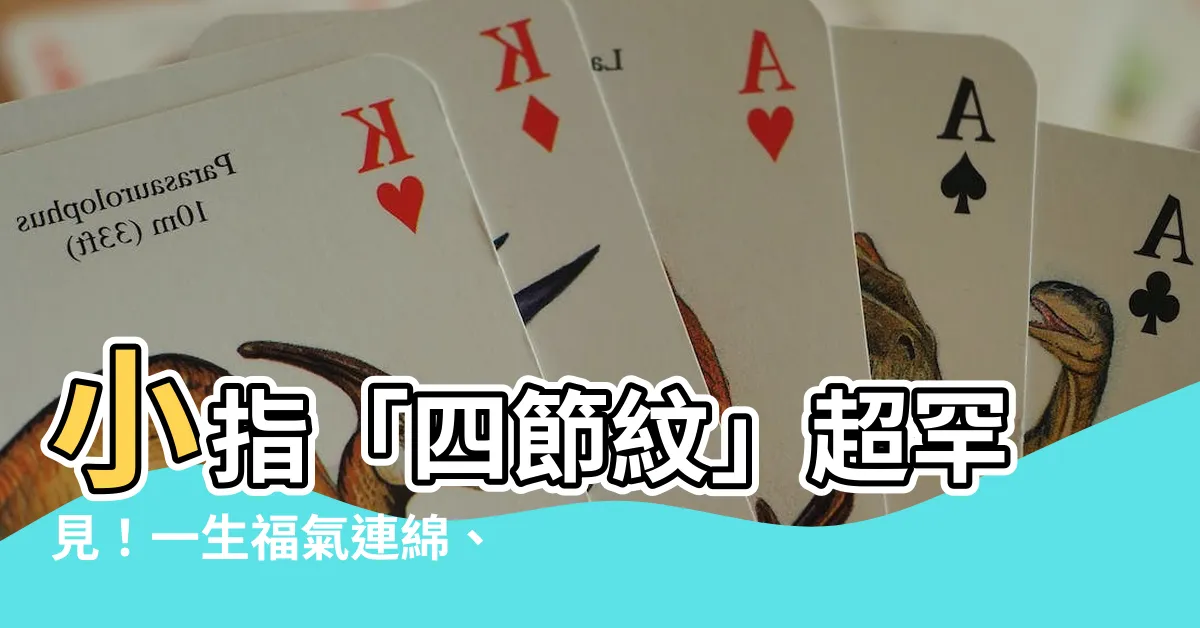 【小指四節紋】小指「四節紋」超罕見！一生福氣連綿、富貴長伴