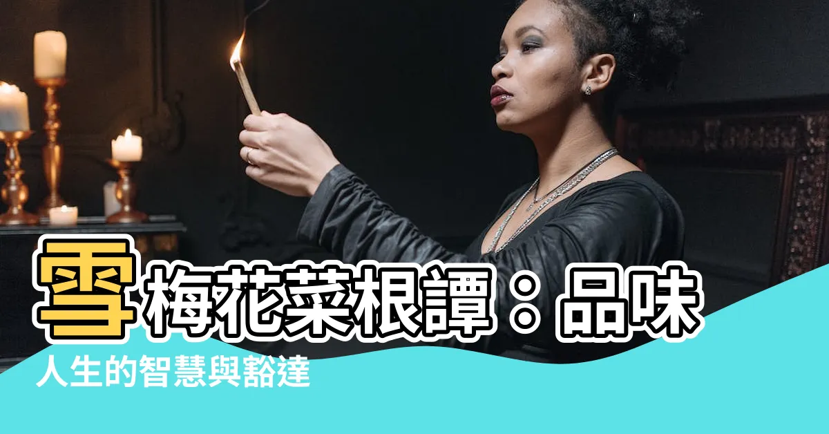【雪梅花 菜根譚】雪梅花菜根譚：品味人生的智慧與豁達