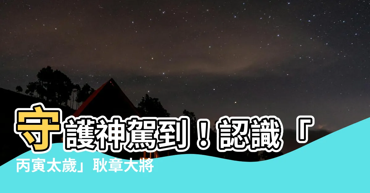 【耿章大將軍】守護神駕到！認識「丙寅太歲」耿章大將軍