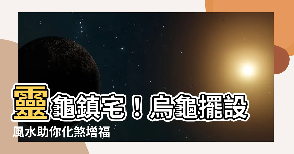 【烏龜擺設風水】靈龜鎮宅！烏龜擺設風水助你化煞增福