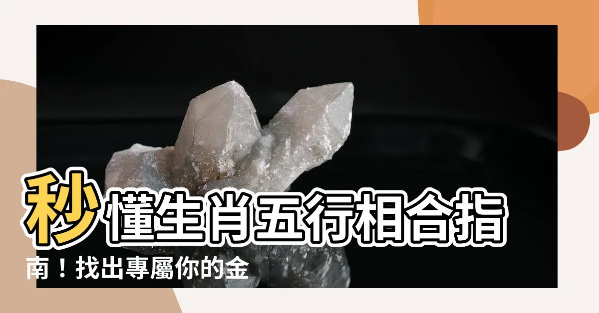 【生肖金木水火土】秒懂生肖五行相合指南！找出專屬你的金木水火土