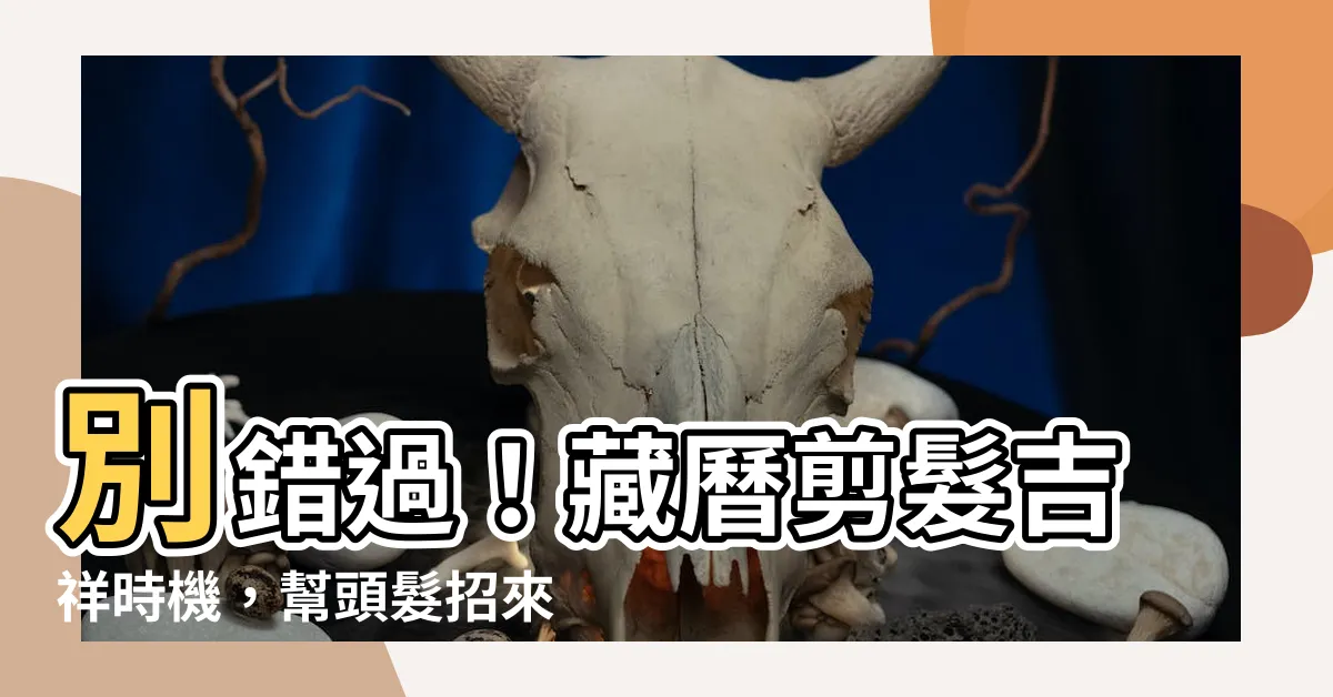 【藏歷 剪髮】別錯過！藏曆剪髮吉祥時機，幫頭髮招來好運勢