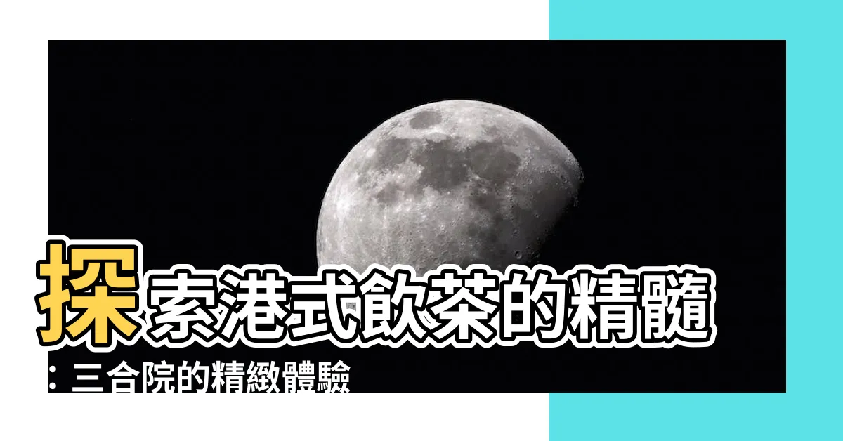 【3合院】探索港式飲茶的精髓：三合院的精緻體驗