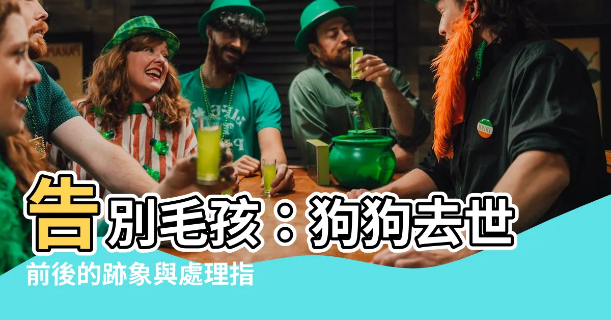 【狗狗去世】告別毛孩：狗狗去世前後的跡象與處理指南