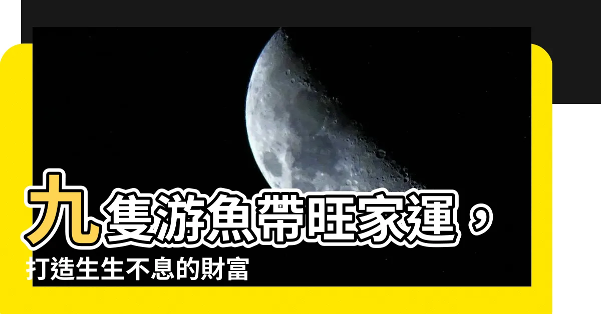 【九隻魚】九隻遊魚帶旺家運，打造生生不息的財富盛宴