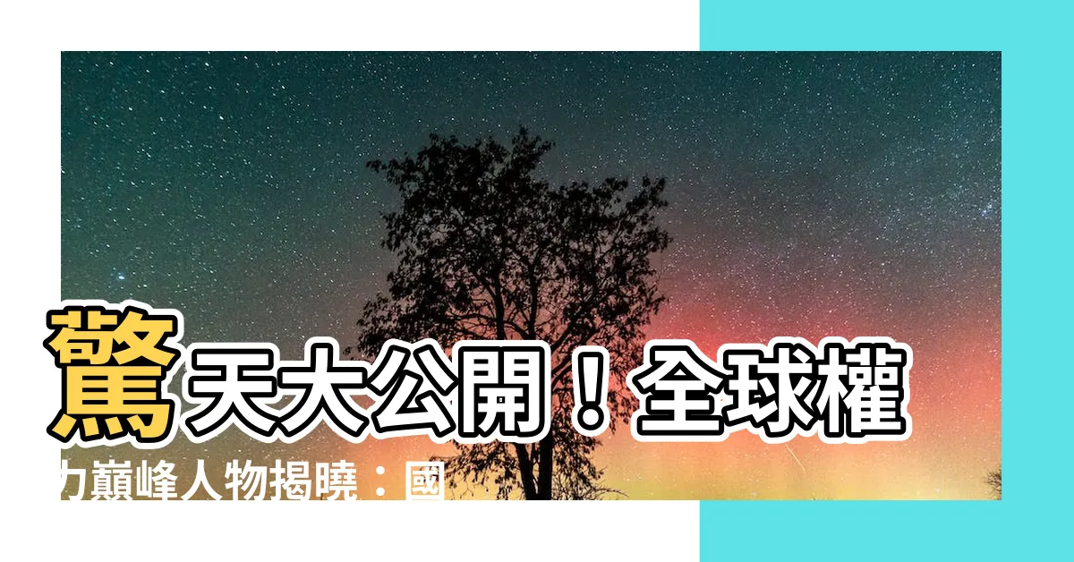 【國家領導人】驚天大公開！全球權力巔峯人物揭曉：國家領導人的秘密