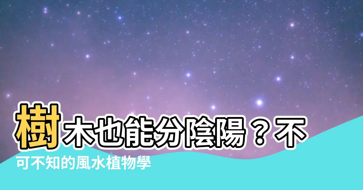 【陽樹 代表例】樹木也能分陰陽？不可不知的風水植物學＆陽樹代表例