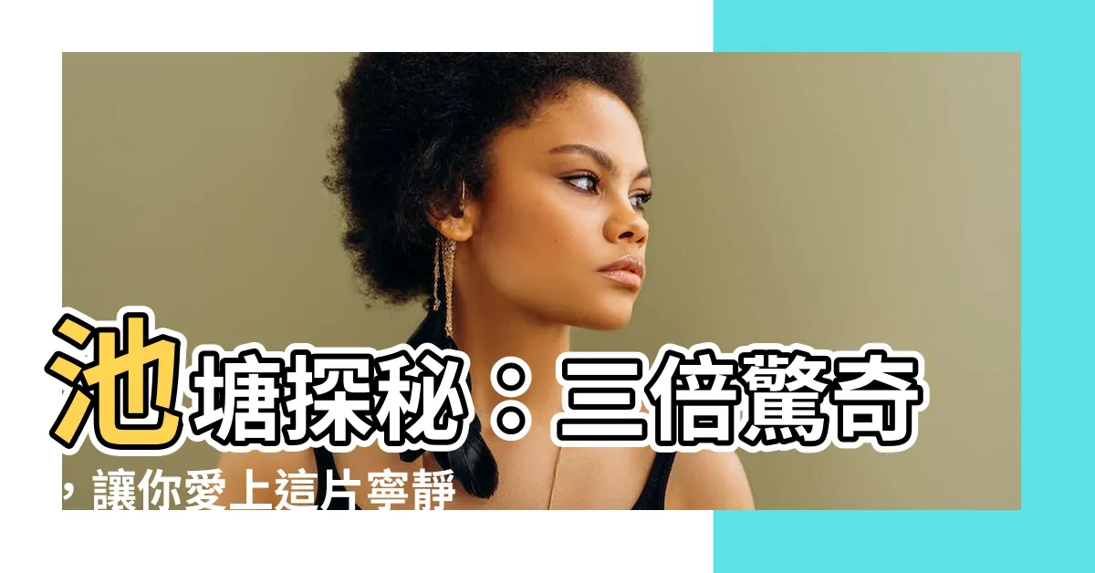 【池塘】池塘探秘：三倍驚奇，讓你愛上這片寧靜