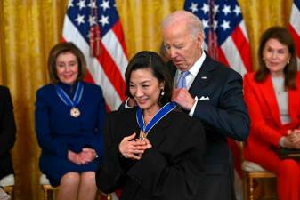 biden-to-honor-olympian-katie-ledecky,-actor-michelle-yeoh-with-medal-of-freedom