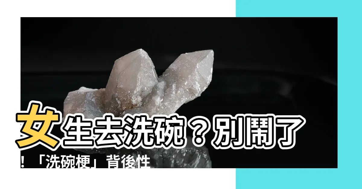 【去洗碗的意思】女生去洗碗?別鬧了!「洗碗梗」背後性別歧視的真相與反思