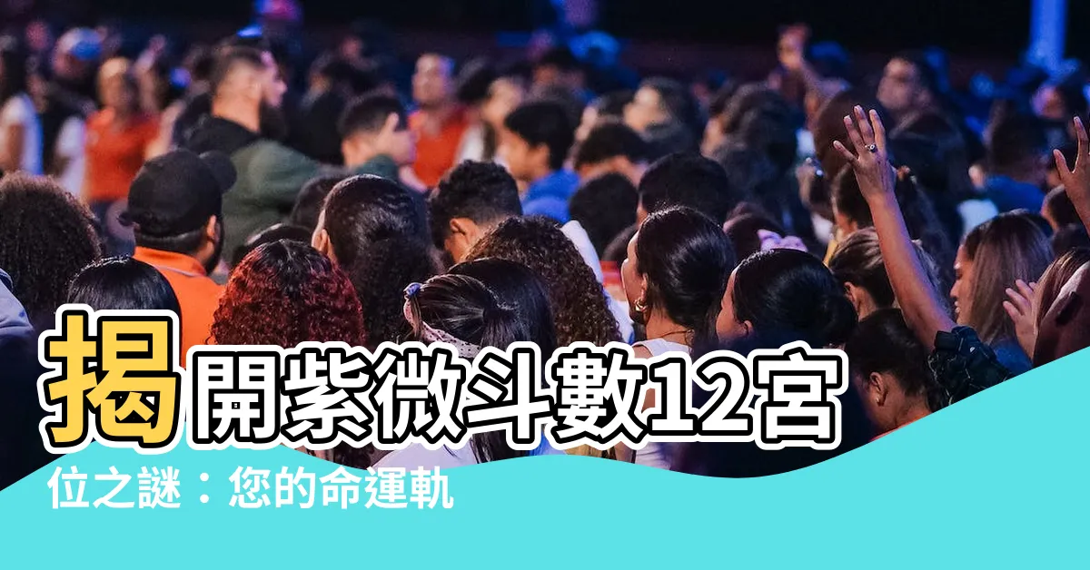 【紫微十二宮位】揭開紫微鬥數12宮位之謎：您的命運軌跡，盡在此處！
